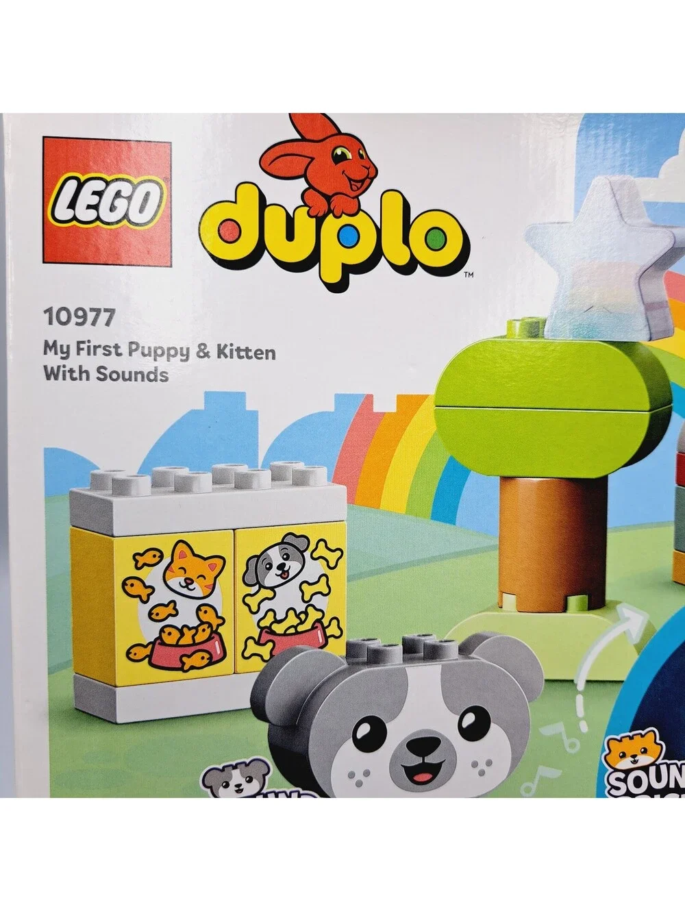 Duplo 10977 My First Puppy & Kitten With Sounds Retired Set LEGO 22 pcs